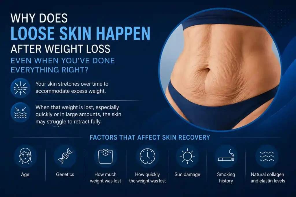 Why Does Loose Skin Happen After Weight Loss Even When You’ve Done Everything Right West Bromwich?